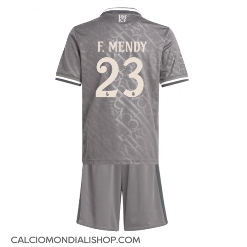 Maglie da calcio Real Madrid Ferland Mendy #23 Terza Maglia Bambino 2024-25 Manica Corta (+ Pantaloni corti)